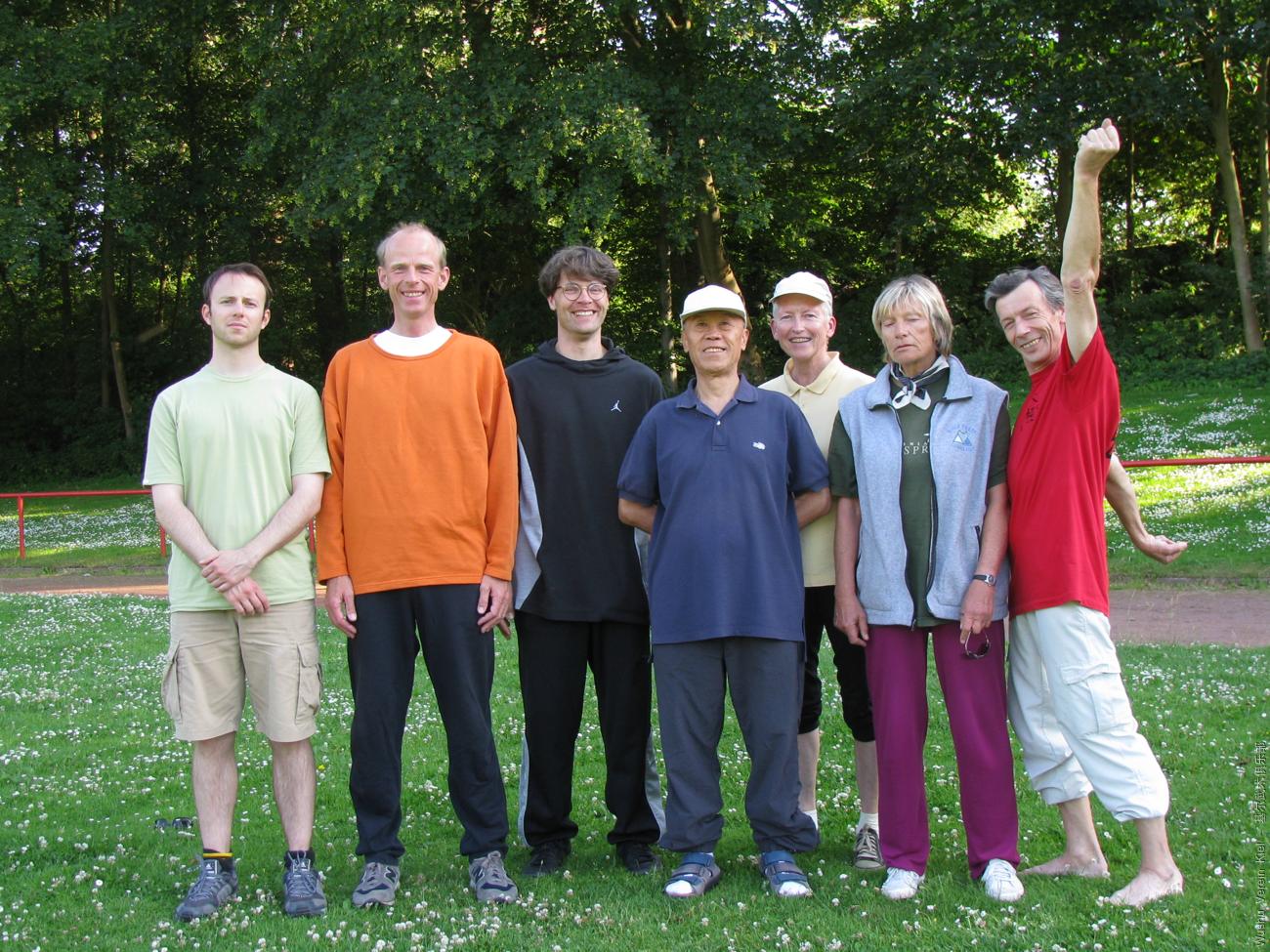 Sommer 2009: Christoph, Christian, Ben, Wáng lǎoshī, Gudrun, Hildis, Erich